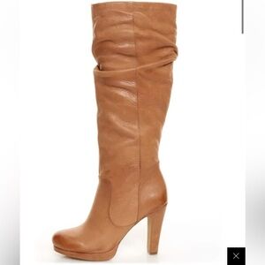 Jessica Simpson Keaton Tan Winter Haze Slouchy High Heel Boots